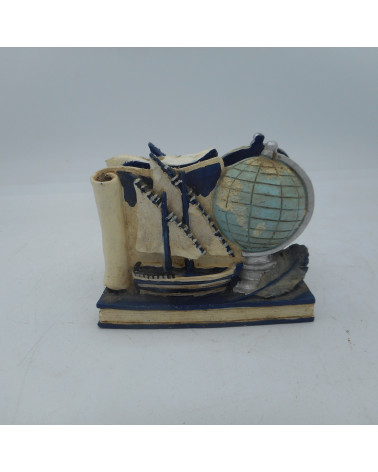 Porte éponge "Globe/bateau"