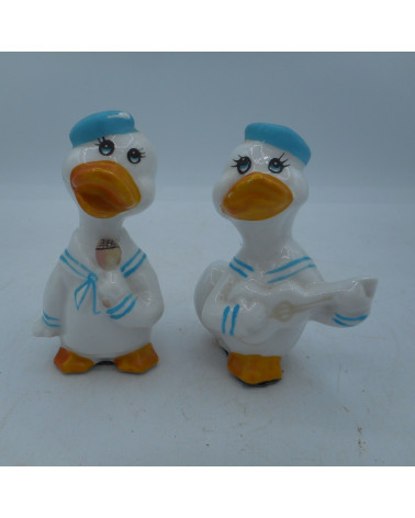 Lot 2 canards musiciens