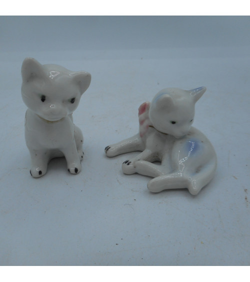 Lot 2 figurines chat