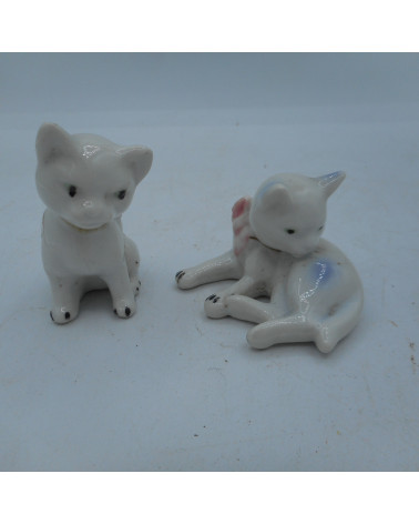 Lot 2 figurines chat