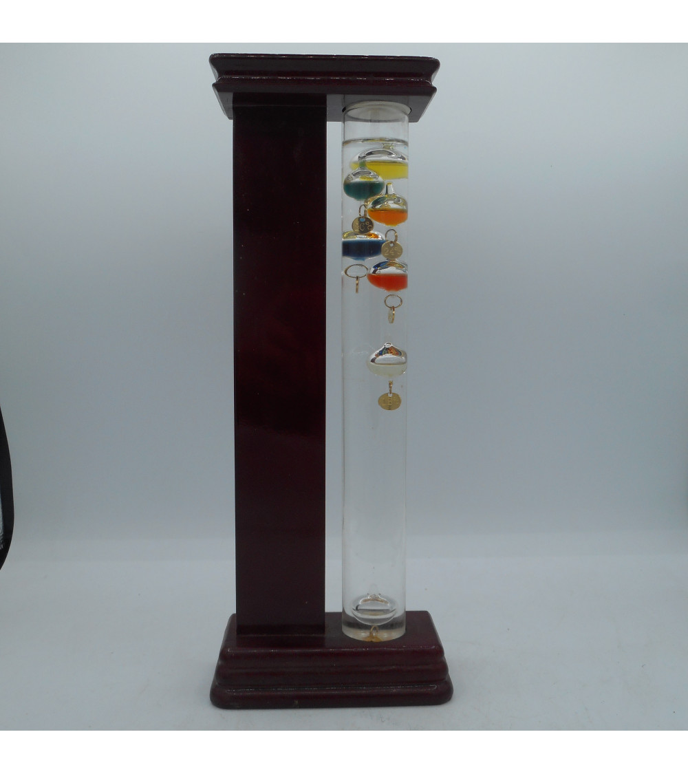 Thermomètre Galilée Décoratif 44 Cm - Objet Scientifique Et Design | Thermomètre à Ampoules Flottantes