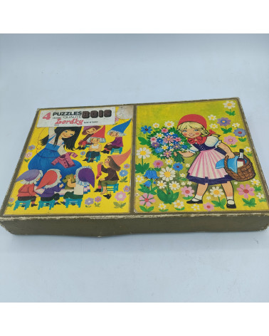 Lot de 4 puzzles en bois