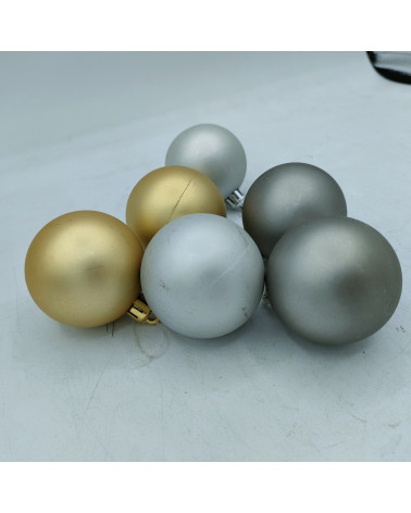 Lot de 6 boules mat