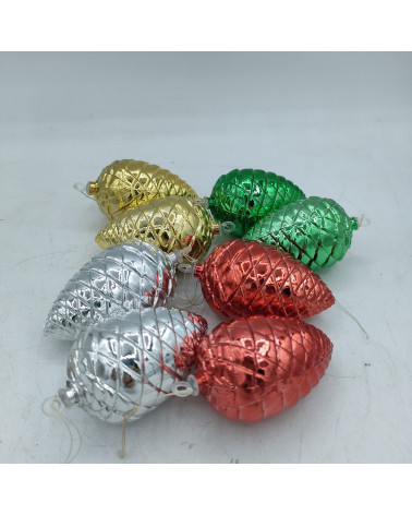 Lot de 8 pommes de pin