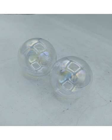 Lot de 2 boules transparentes