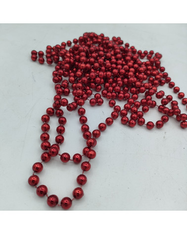 Guirlande de perles rouge