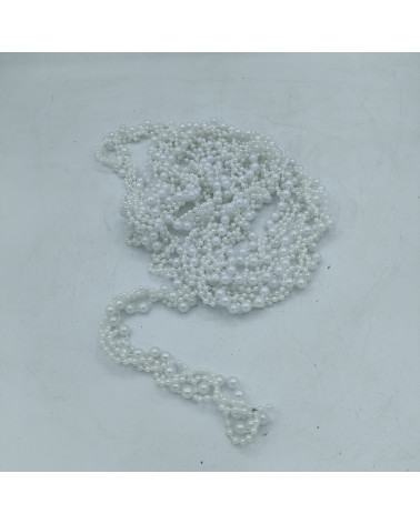 Guirlande de perles blanche