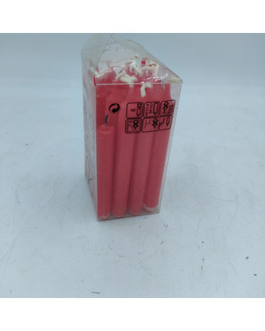 Lot de 20 bougies rouges