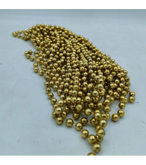 Guirlande de perles or