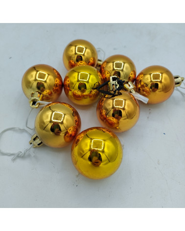 Lot de 8 boules or