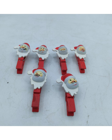 Lot de 6 pinces porte Nom