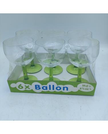 Lot 6 verres ballon