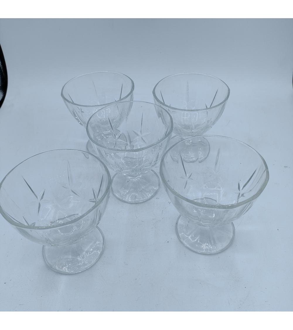 Lot de 5 coupes à glaces