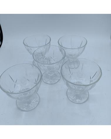 Lot de 5 coupes à glaces