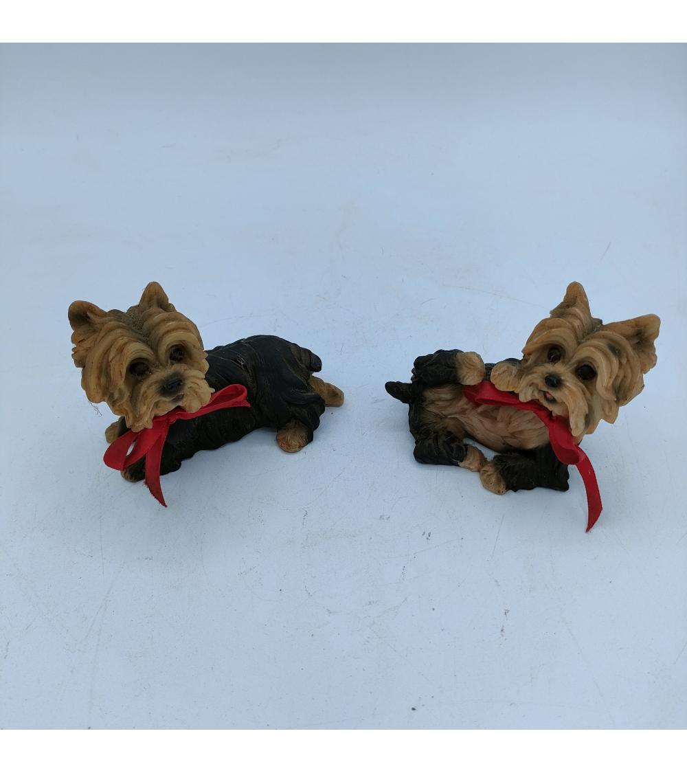 Lot de 2 figurines chien