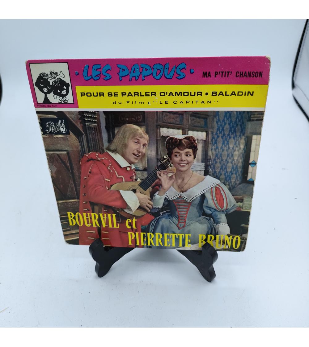 Vinyle Bourvil- Les papous - 45 tours