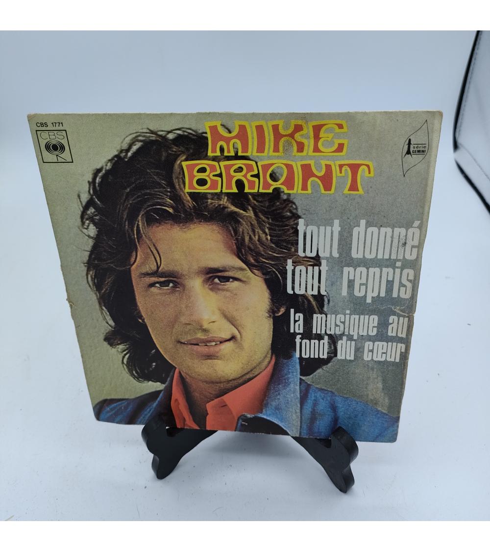 Vinyle Mike Brant - tout donné, tout repris - 45 tours